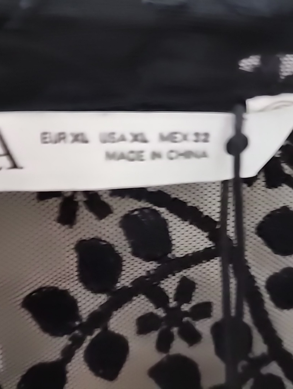 ZARA Black Lace Maxi Shirt Dress. XL – NWT - Picture 10 of 10